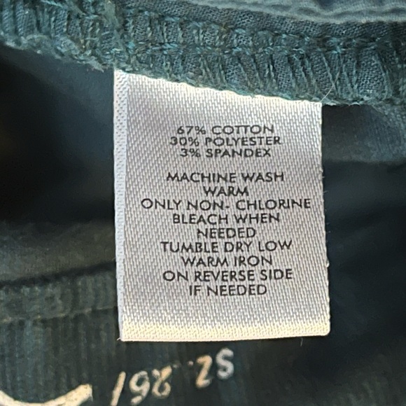 Ann Taylor Loft Modern Straight Corduroy Pant Size 2 Dark Green - Picture 5 of 8